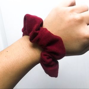 Red Handmade Scrunchie
